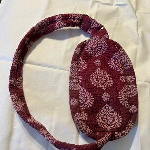 Chic Burgundy Patterned Women's Belt